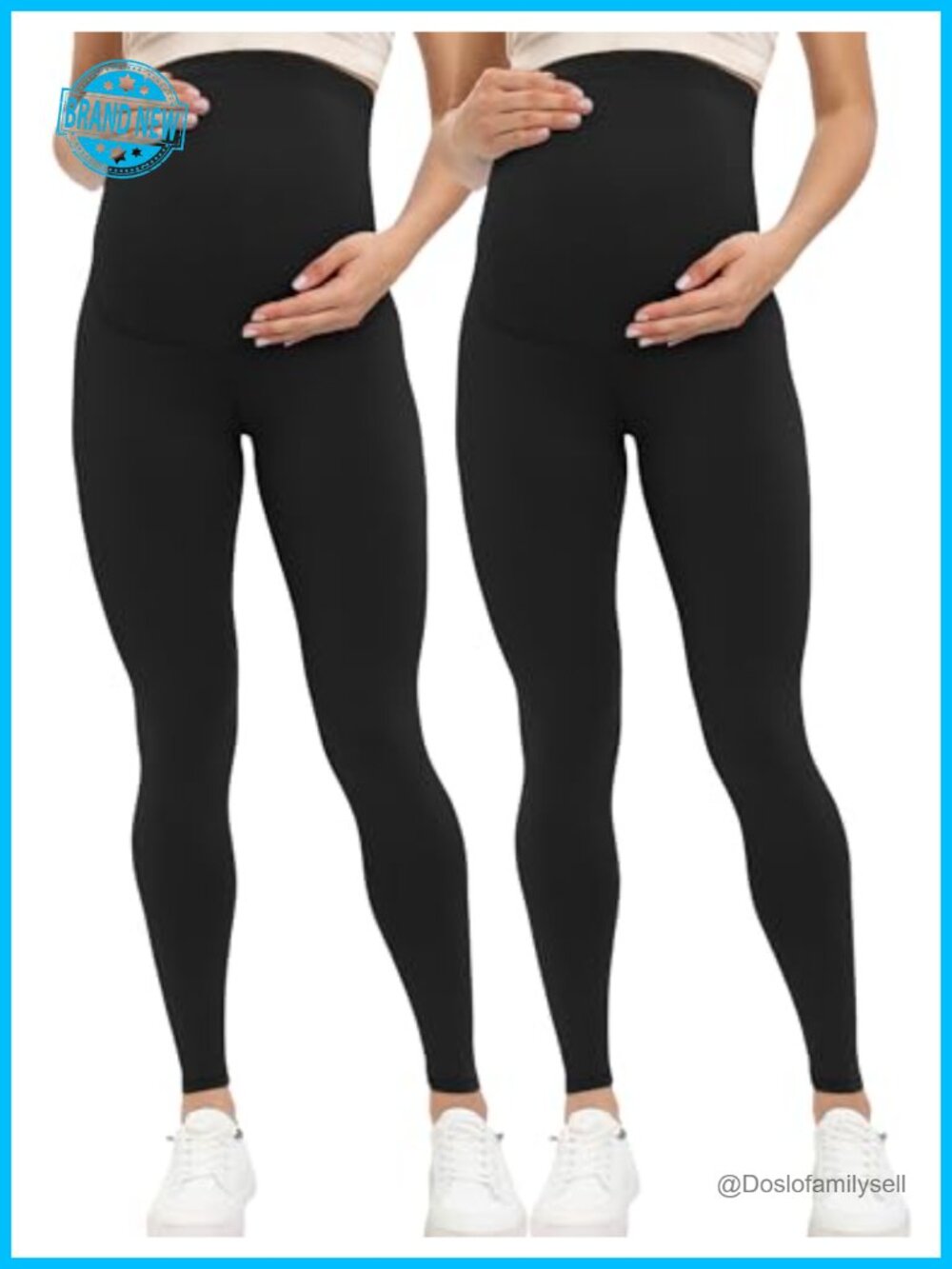 Maternity Leggings Buttery-Soft Yoga Pants High Rise 28"
